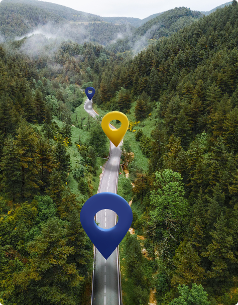 Flota de camiones optimizando rutas con inteligencia artificial